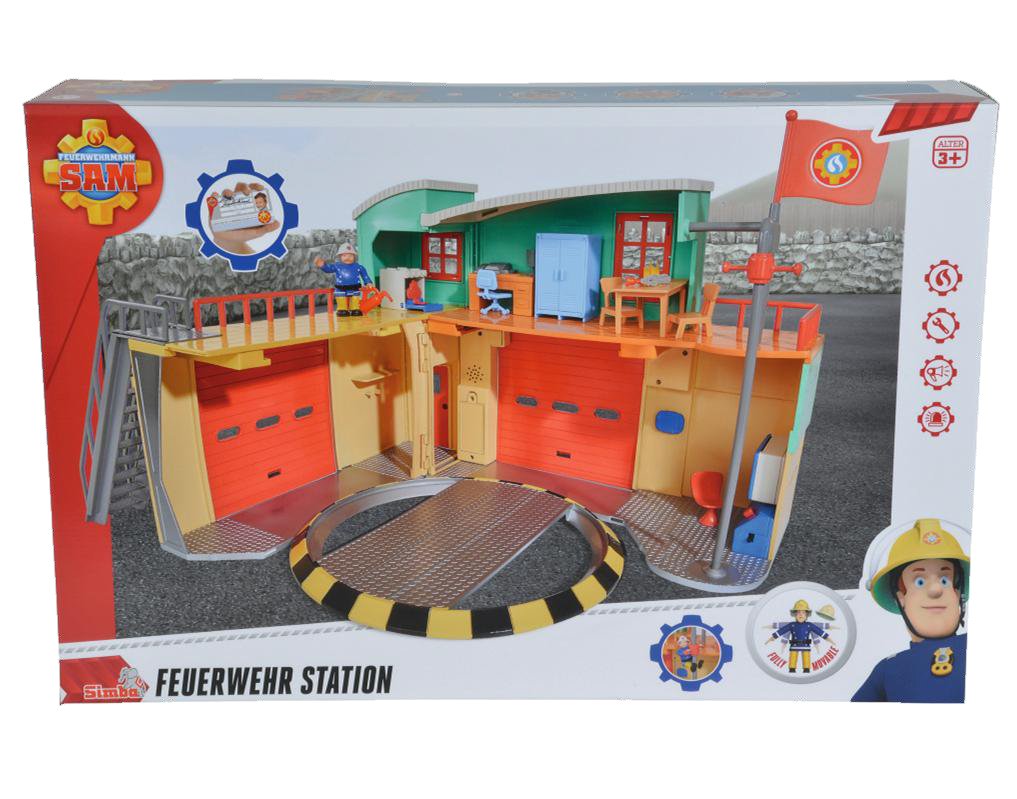 Пожарная станция из серии Пожарный Сэм, со светом и звуком, фигуркой  